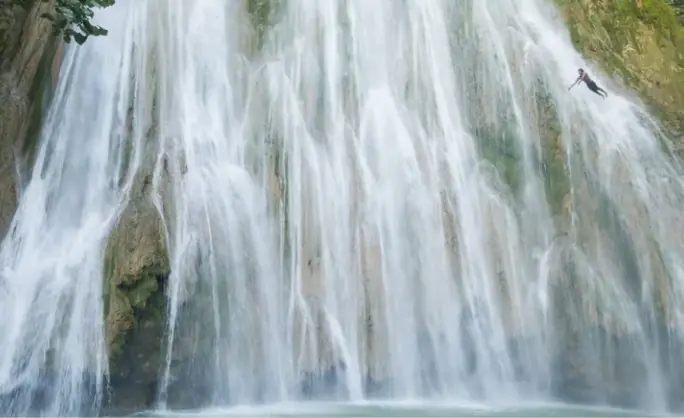 Salto El Limón waterfall near Las Terrenas in the Dominican Republic
